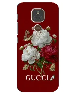 Чехол для Motorola MOTO E7 Plus с картинкой «Gucci —  сад»