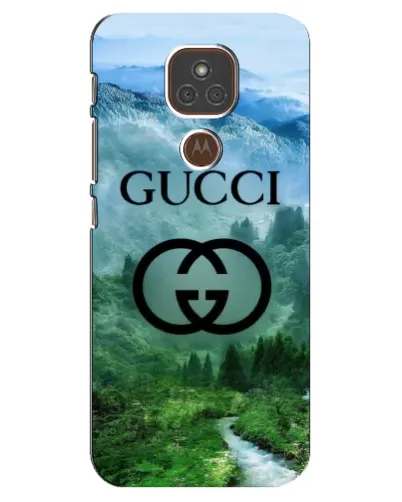 Чехол для Motorola MOTO E7 Plus с картинкой «Gucci — горный пейзаж» Чехол для Motorola MOTO E7 Plus с картинкой «Gucci — горный пейзаж»