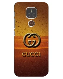 Чехол для Motorola MOTO E7 Plus с картинкой «Gucci — солнечный градиент»