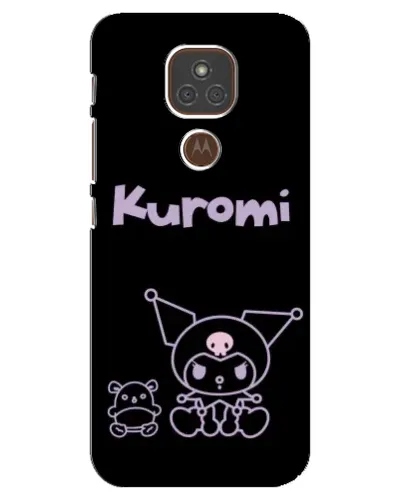 Чехол для Motorola MOTO E7 Plus с картинкой «Kuromi — черный минимализм» Чехол для Motorola MOTO E7 Plus с картинкой «Kuromi — черный минимализм»