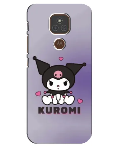Чехол для Motorola MOTO E7 Plus с картинкой «Kuromi — фиолетовый арт» Чехол для Motorola MOTO E7 Plus с картинкой «Kuromi — фиолетовый арт»