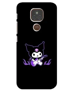 Чехол для Motorola MOTO E7 Plus с картинкой «Электрическая Kuromi»
