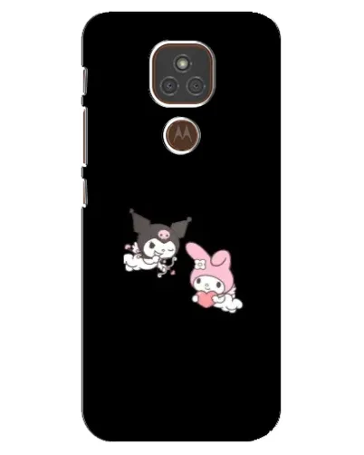 Чехол для Motorola MOTO E7 Plus с картинкой «My Melody и Kuromi» Чехол для Motorola MOTO E7 Plus с картинкой «My Melody и Kuromi»