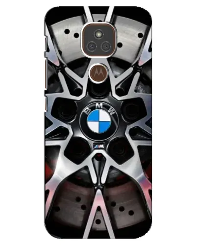 Чехол для Motorola MOTO E7 Plus с картинкой «BMW — деталь диска»