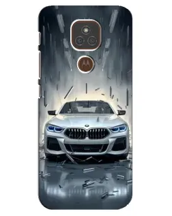 Чехол для Motorola MOTO E7 Plus с картинкой «BMW в свете фар»