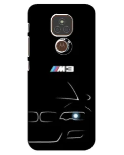 Чехол для Motorola MOTO E7 Plus с картинкой «Минималистичный принт BMW M3»