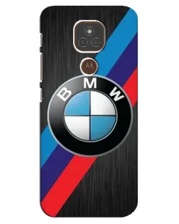 Чехол для Motorola MOTO E7 Plus с картинкой «BMW M-stripes стиль»