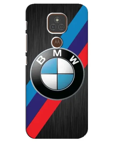 Чехол для Motorola MOTO E7 Plus с картинкой «BMW M-stripes стиль»