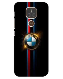 Чехол для Motorola MOTO E7 Plus с картинкой «BMW M-Power неон»