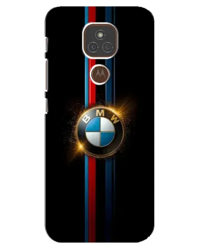 Чехол для Motorola MOTO E7 Plus с картинкой «BMW M-Power неон»