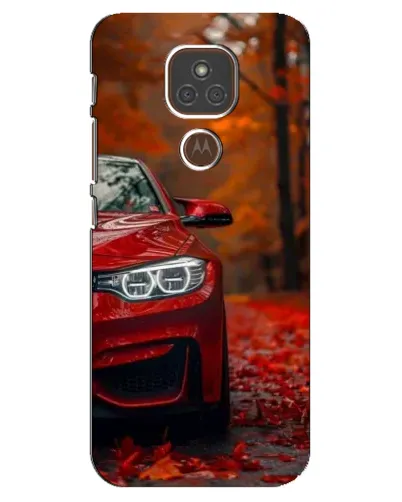 Чехол для Motorola MOTO E7 Plus с картинкой «Осенняя BMW M4»