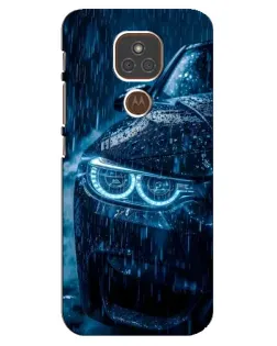 Чохол для Motorola MOTO E7 Plus з картинкою «BMW під дощем»