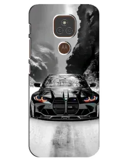 Чохол для Motorola MOTO E7 Plus з картинкою «BMW — акварельний дрифт»