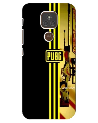 Чехол для Motorola MOTO E7 Plus с картинкой «PUBG — камуфляжный шлем»