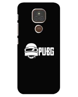 Чехол для Motorola MOTO E7 Plus с картинкой «PUBG — классический лого»