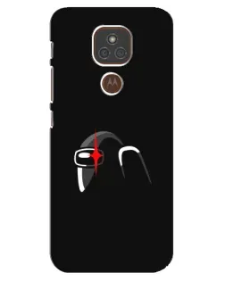 Чехол для Motorola MOTO E7 Plus с картинкой «Among Us шлем»