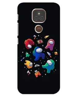Чехол для Motorola MOTO E7 Plus с картинкой «Among Us космос»