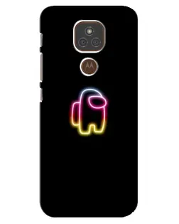Чехол для Motorola MOTO E7 Plus с картинкой «Among Us градиент»