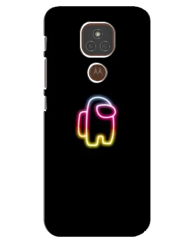 Чехол для Motorola MOTO E7 Plus с картинкой «Among Us градиент»