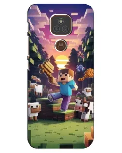 Чохол для Motorola MOTO E7 Plus з картинкою «Стів на фермі» Чохол для Motorola MOTO E7 Plus з картинкою «Стів на фермі»