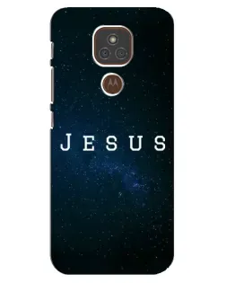 Чехол для Motorola MOTO E7 Plus с картинкой «Звездное небо Jesus»