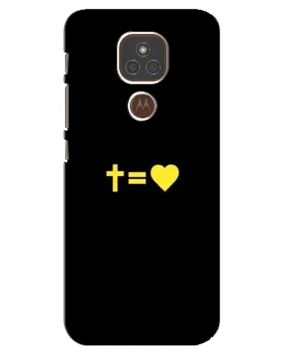 Чехол для Motorola MOTO E7 Plus с картинкой «Сердце и Крест» Чехол для Motorola MOTO E7 Plus с картинкой «Сердце и Крест»