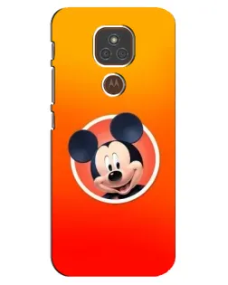 Чехол для Motorola MOTO E7 Plus с картинкой «Mickey в круге»
