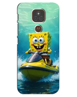 Чохол для Motorola MOTO E7 Plus з картинкою «Спанч Боб на гідроциклі» Чохол для Motorola MOTO E7 Plus з картинкою «Спанч Боб на гідроциклі»