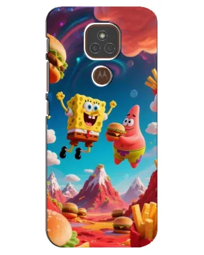 Чехол для Motorola MOTO E7 Plus с картинкой «Космический фастфуд» Чехол для Motorola MOTO E7 Plus с картинкой «Космический фастфуд»