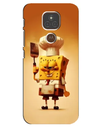 Чехол для Motorola MOTO E7 Plus с картинкой «Губка Боб повар» Чехол для Motorola MOTO E7 Plus с картинкой «Губка Боб повар»