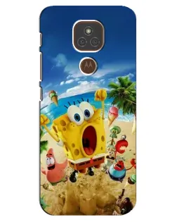 Чехол для Motorola MOTO E7 Plus с картинкой «Развлечения на пляже»
