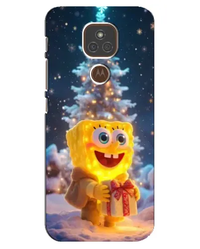 Чехол для Motorola MOTO E7 Plus с картинкой «Рождественский Спанч Боб» Чехол для Motorola MOTO E7 Plus с картинкой «Рождественский Спанч Боб»
