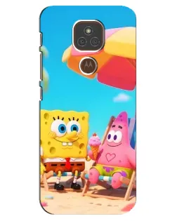 Чехол для Motorola MOTO E7 Plus с картинкой «Отдых на пляже»
