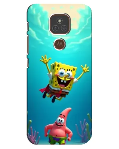 Чехол для Motorola MOTO E7 Plus с картинкой «Спанч Боб под водой» Чехол для Motorola MOTO E7 Plus с картинкой «Спанч Боб под водой»