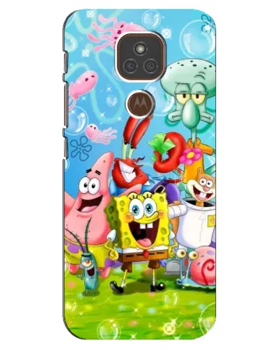 Чехол для Motorola MOTO E7 Plus с картинкой «Губка Боб и друзья» Чехол для Motorola MOTO E7 Plus с картинкой «Губка Боб и друзья»