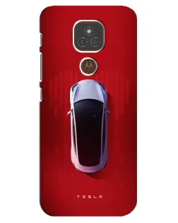 Чехол для Motorola MOTO E7 Plus с картинкой «Tesla Top View» Чехол для Motorola MOTO E7 Plus с картинкой «Tesla Top View»