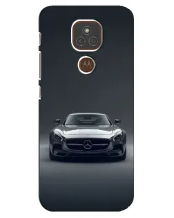 Чехол для Motorola MOTO E7 Plus с картинкой «Mercedes на черном»