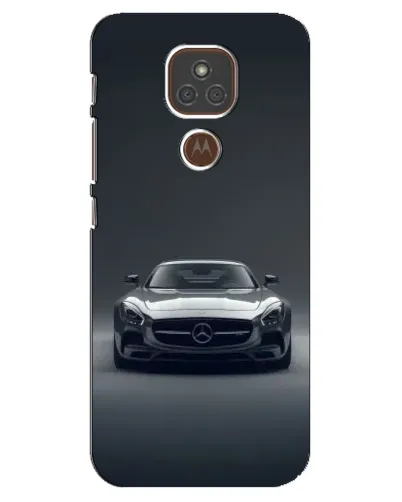 Чехол для Motorola MOTO E7 Plus с картинкой «Mercedes на черном»