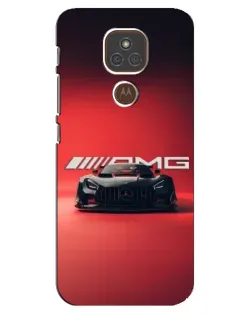 Чехол для Motorola MOTO E7 Plus с картинкой «Mercedes AMG — красная линия»