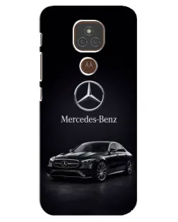 Чехол для Motorola MOTO E7 Plus с картинкой «Mercedes — решетка радиатора»