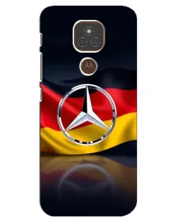 Чехол для Motorola MOTO E7 Plus с картинкой «Mercedes — флаг Германии»