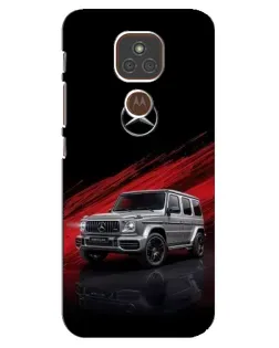 Чехол для Motorola MOTO E7 Plus с картинкой «Mercedes G-Class красный»