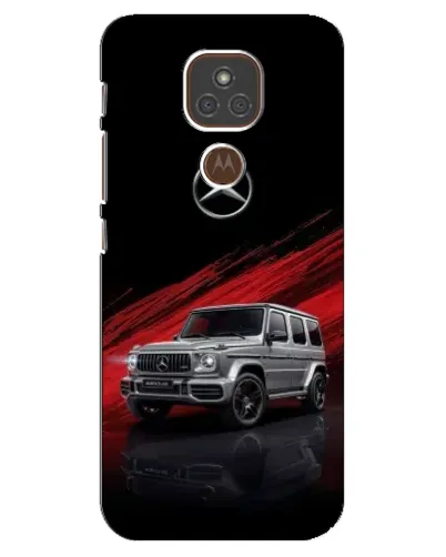 Чехол для Motorola MOTO E7 Plus с картинкой «Mercedes G-Class красный»
