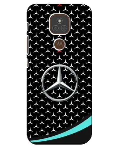 Чехол для Motorola MOTO E7 Plus с картинкой «Mercedes — бирюзовый акцент»