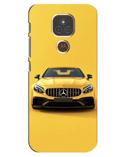 Чехол для Motorola MOTO E7 Plus с картинкой «Желтый Mercedes GT»