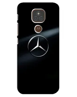 Чехол для Motorola MOTO E7 Plus с картинкой «Mercedes на металле»