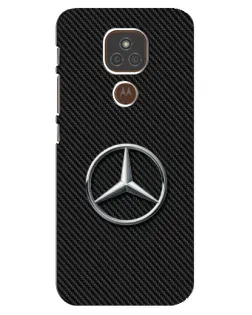 Чехол для Motorola MOTO E7 Plus с картинкой «Карбоновый Mercedes стиль»