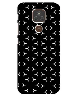 Чехол для Motorola MOTO E7 Plus с картинкой «Mercedes паттерн звезд»