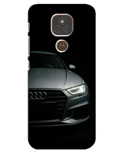 Чехол для Motorola MOTO E7 Plus с картинкой «Audi — детализация кузова»
