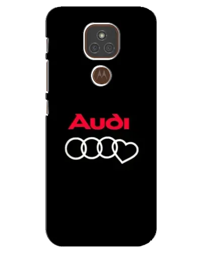 Чехол для Motorola MOTO E7 Plus с картинкой «Логотип Audi Heart»